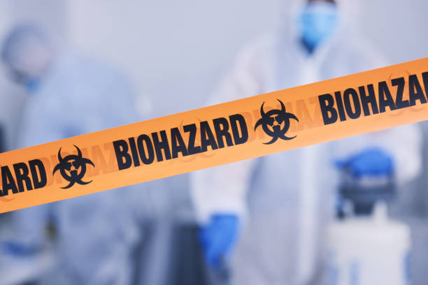 Professional Biohazard Cleanup technician working in De Leon Springs, FL